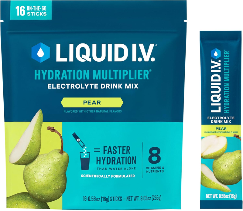 Liquid I.V. Hydration Multiplier Pear 16 Servings Electrolyte Powder6