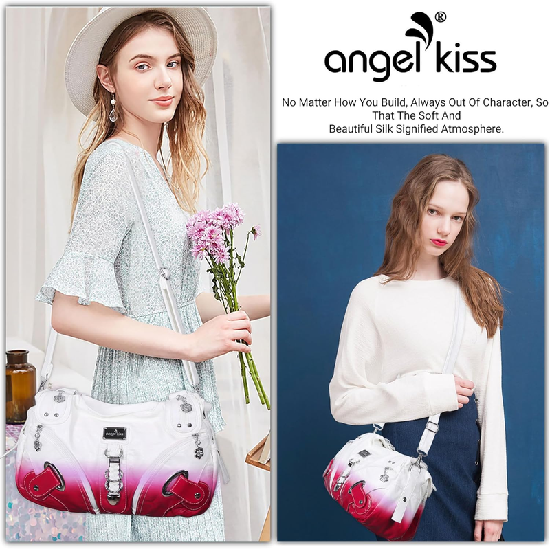 Angelkiss Women’s Large Hobo Satchel Shoulder Handbag Purse6