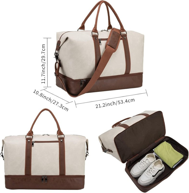 Weekender Overnight Bag Carry on Bag Travel Bag with Shoe Pouch2