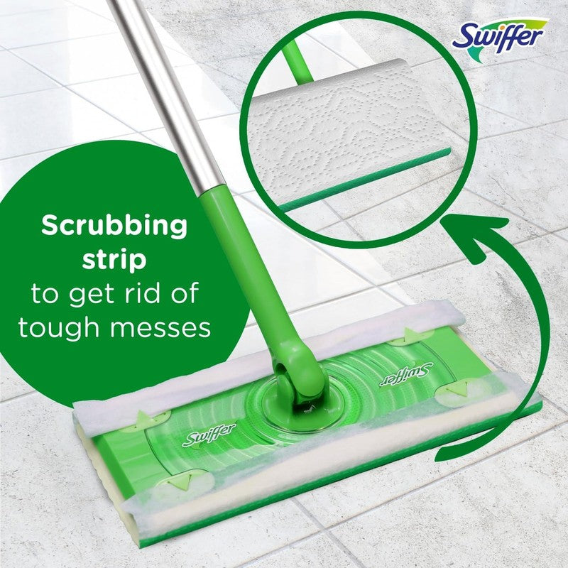 2 in 1 Sweeper Kit for Dry & Wet Floor Cleaning with Cloths Included5