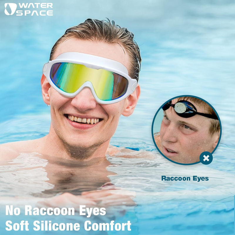 Swimming Goggles 2 Pack Adult Anti Fog UV Protection Comfortable Fit1