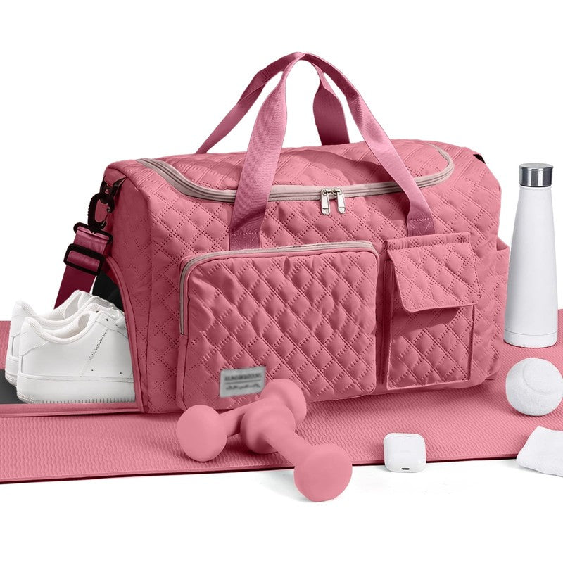 Gym Bag for Women Mens Travel Duffle Bags with Shoe Compartment Carry on Waterpr6