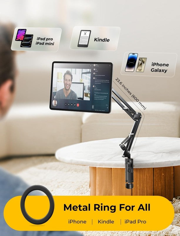 Adjustable Gooseneck Phone Holder for Bed & Desk   MagSafe Compatible Stand7