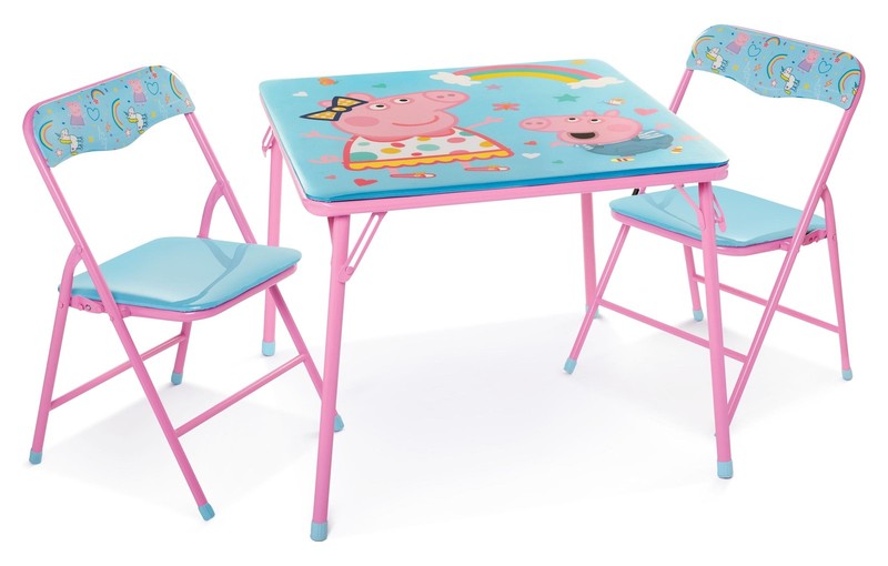 Child 3-Piece Table and Chairs Set, Pink Pig7