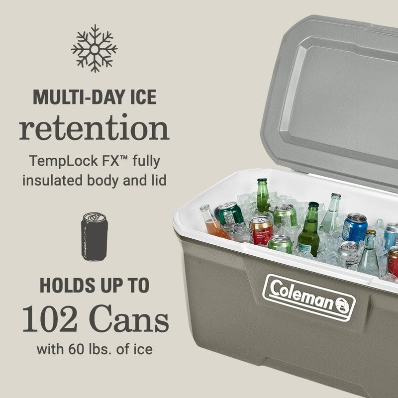 316 Series 120QT Hard Chest Cooler, Silver Ash1