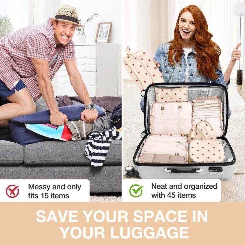8Pcs Packing Cubes for Luggage, Packing Cubes for Travel Luggage Packing Organiz5