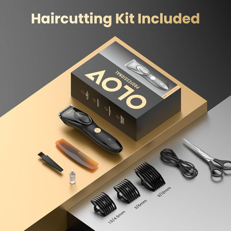 Cordless Hair Clippers for Men | Adjustable Length & Ceramic Blade Grooming Kit7