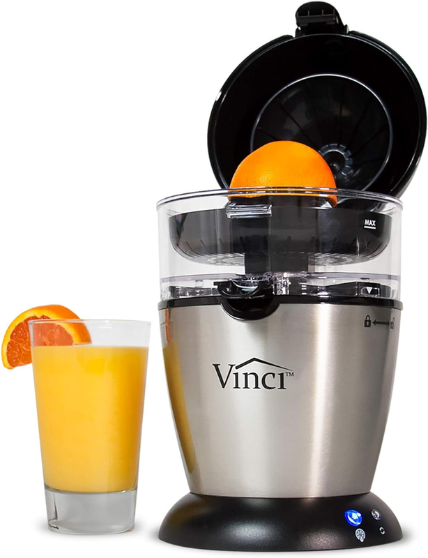 Electric Citrus Juicer – 1 Button Orange, Lemon & Lime Squeezer, Easy Clean,0
