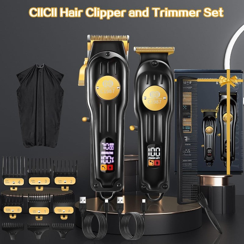 Men’s Hair Clippers & Trimmers | Cordless Professional Barber Haircut Kit7
