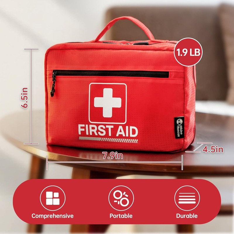 240 Piece All Purpose First Aid Kit, Home & Office Professional Medical Supplies2