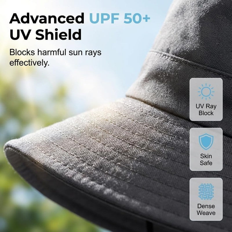 Unisex Breathable Fisherman Hat Detachable Face Mask Sun Shield Cap6