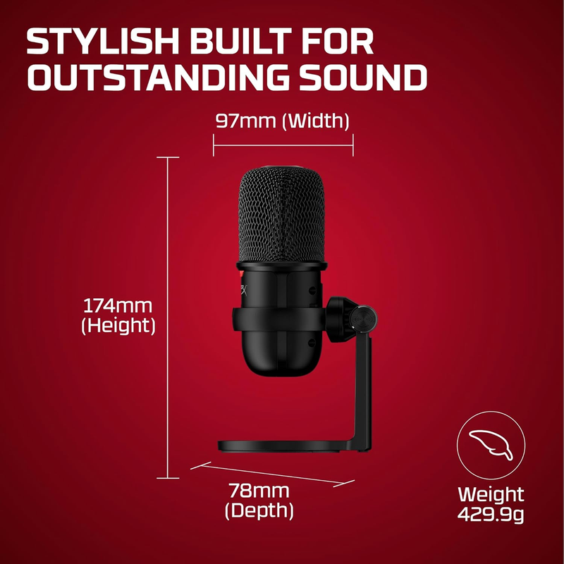 Solocast – USB Condenser Gaming Microphone, for PC, PS4, PS5 and Mac, Tap-To-Mut7