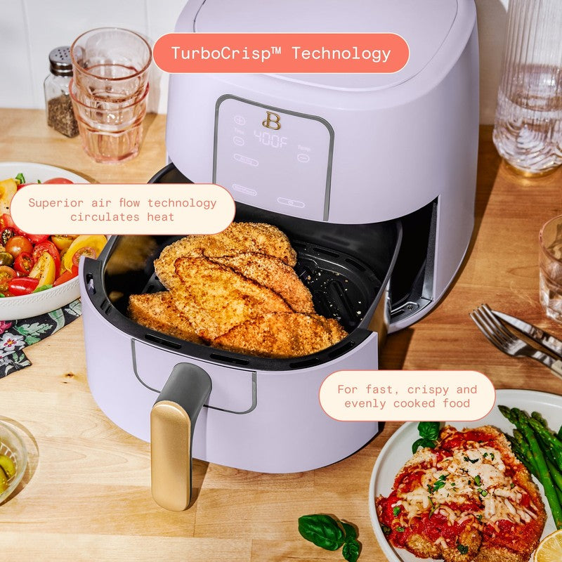 6 Qt Air Fryer w/ Turbocrisp Technology Evergood Ceramic Nonstick Lavender2