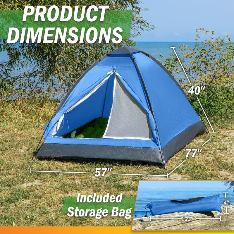 2 Person Camping Tent with Rain Fly and Carrying Bag   Lightweight Outdoor Pop u0