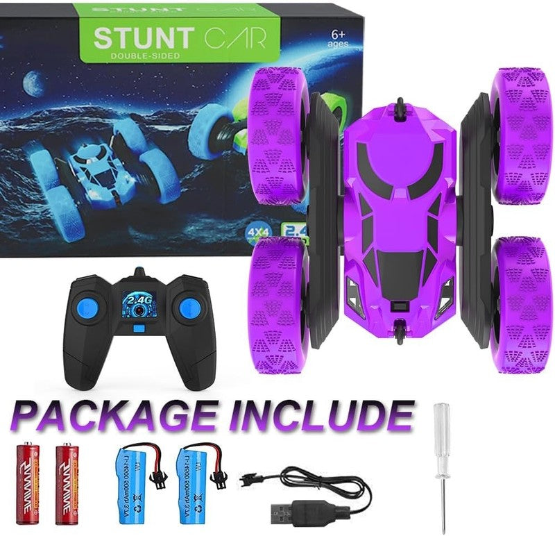 Remote Control Car for Kids, 360° Spinning RC Stunt Car with Lights, 4WD Electri5