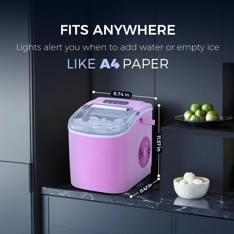Countertop Ice Maker Machine One Button 9 Bullet Ice Auto Cleaning 26Lbs/24H 8