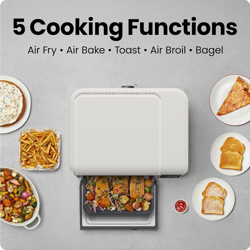 Air Fryer Toaster Oven Combo, Countertop Oven for Quick & Healthy Meals - Ivory2