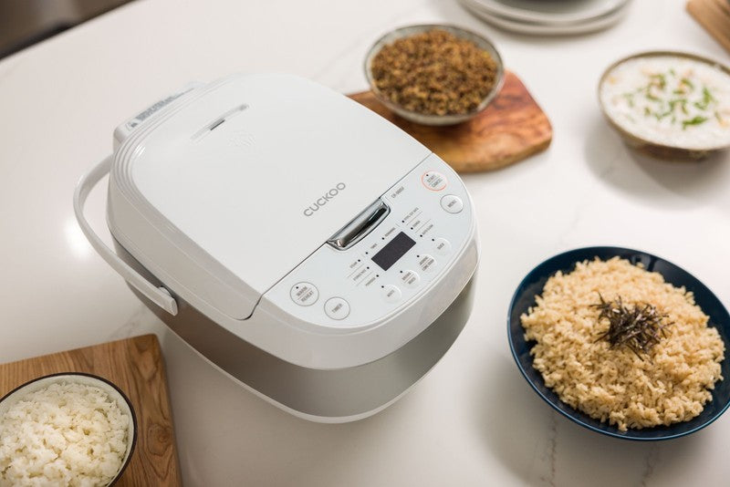 Rice Cooker & Warmer 6 Cup Uncooked / 12 Cup Cooked, Smart Fuzzy Logic Nonstick 8