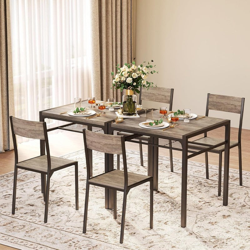 Dining Table Set for 2, 3 Piece Kitchen Table with 2 Chairs for Small Space, Apa6
