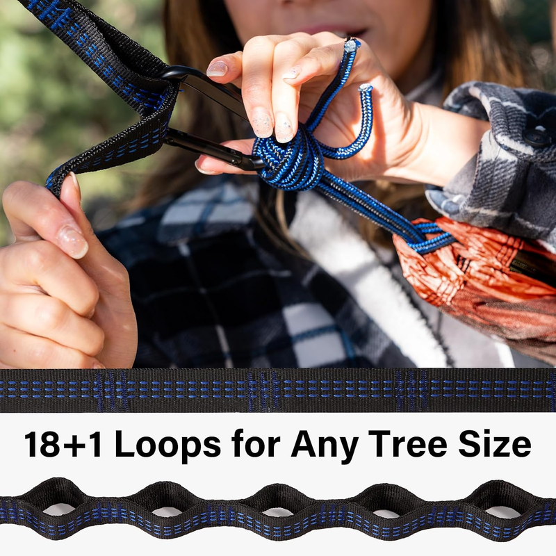 Portable Camping Hammock w/ Tree Straps & Carry Bag Outdoor Travel Hiking3