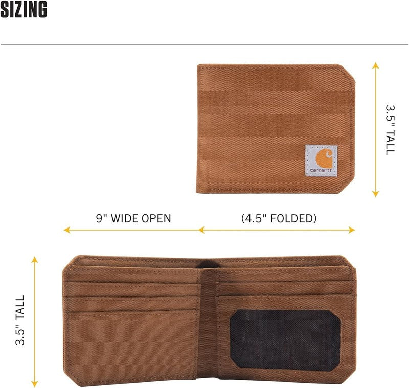 Mens 700D Nylon Duck Wallets, Rfid Blocking W/Trifold and Front Pocket Options5
