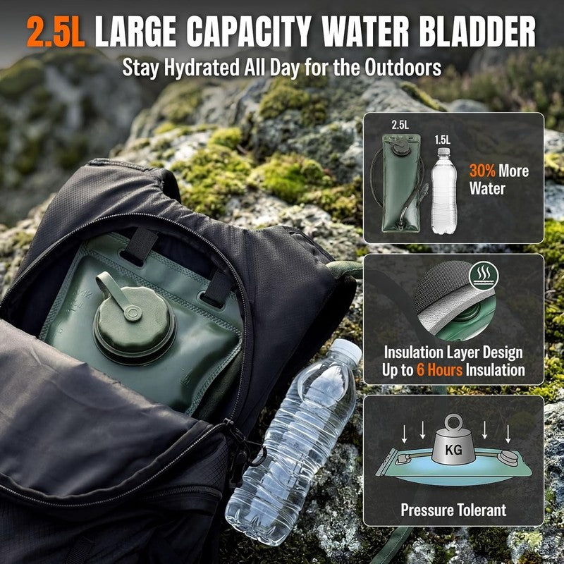 25L Hydration Backpack Hiking Water Bladder Lightweight Outdoor Cycling Running4
