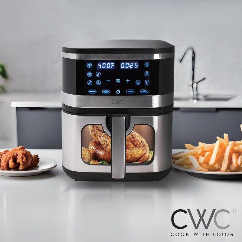 Digital 8.5-Quart Air Fryer Stainless Steel Kitchen Appliance Black4