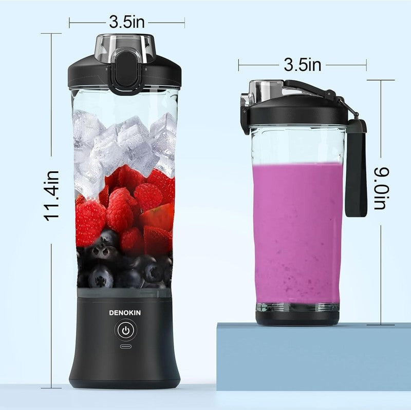 Portable Blender 20Oz Cordless Personal Blender w/ 6 Blades for Shakes & Travel1