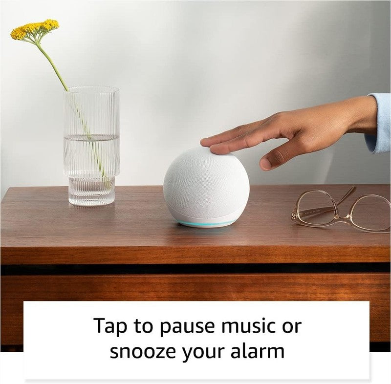 Echo Dot (Latest Model) - Vibrant Alexa Speaker for Home & Office, Glacier White6