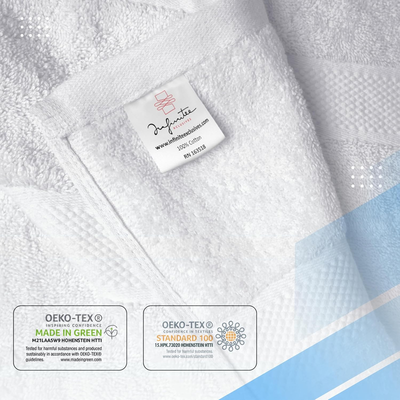 Luxury 100% Cotton Towel Set – 8 Piece Bathroom Towel Set (2 Bath Towels, 2 Hand3