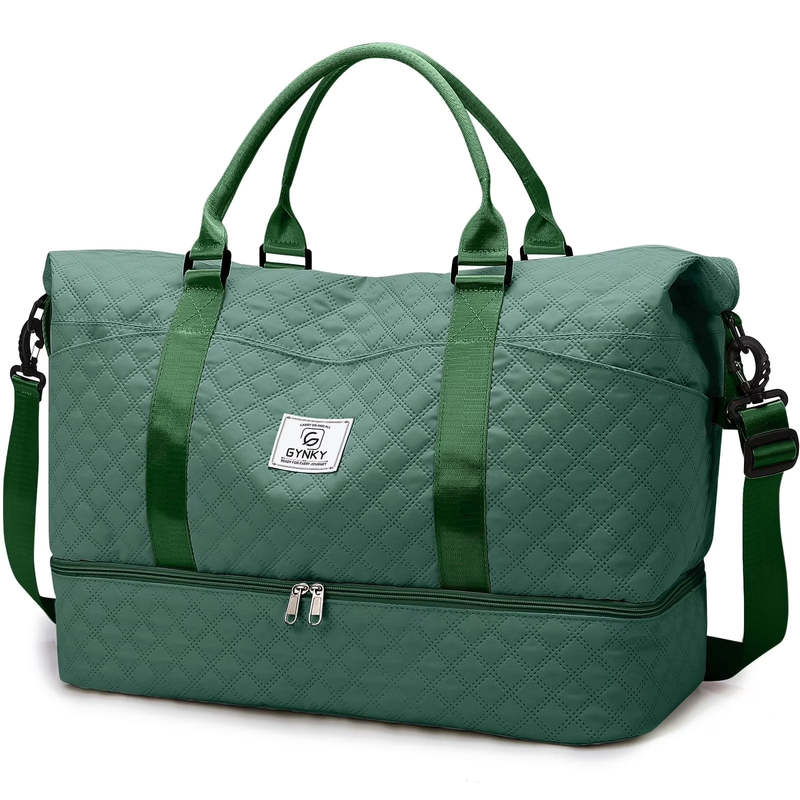 Travel Duffle Bag Weekender Bags for Women with Shoe Compartment Carry on Overni8