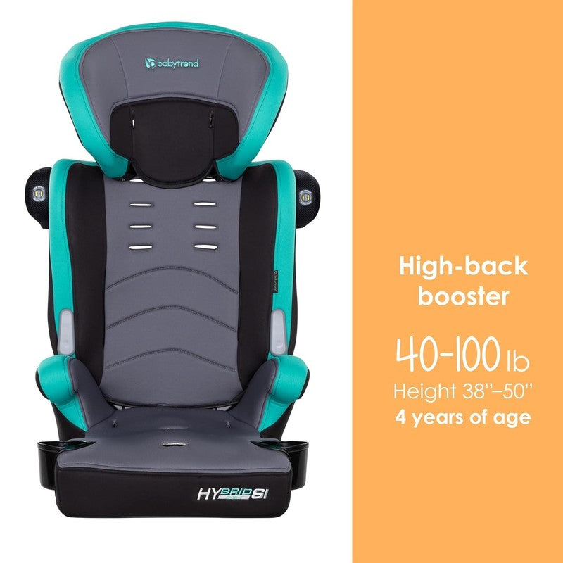 Hybrid SI 3 in 1 Booster Car Seat Side Impact Hoboken Teal Toddler4