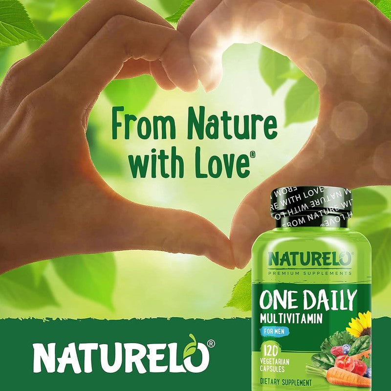 NATURELO Men's Daily Multivitamin - 120 Vegan Capsules for Energy & Health7