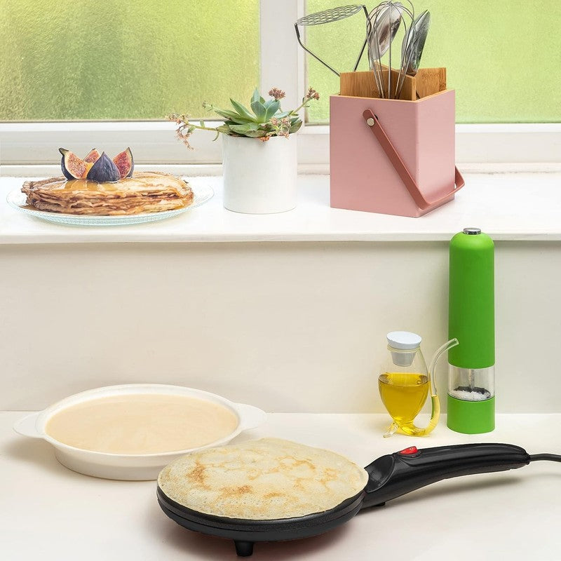 Electric 8" Crepe Maker Nonstick Auto Shut-Off Even Heat Compact Pan6