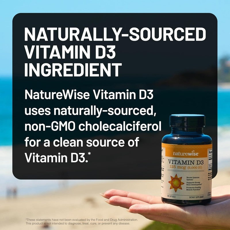 Vitamin D3 5000IU - 1 Year Supply for Immunity & Bone Health, 360 Mini Softgels2
