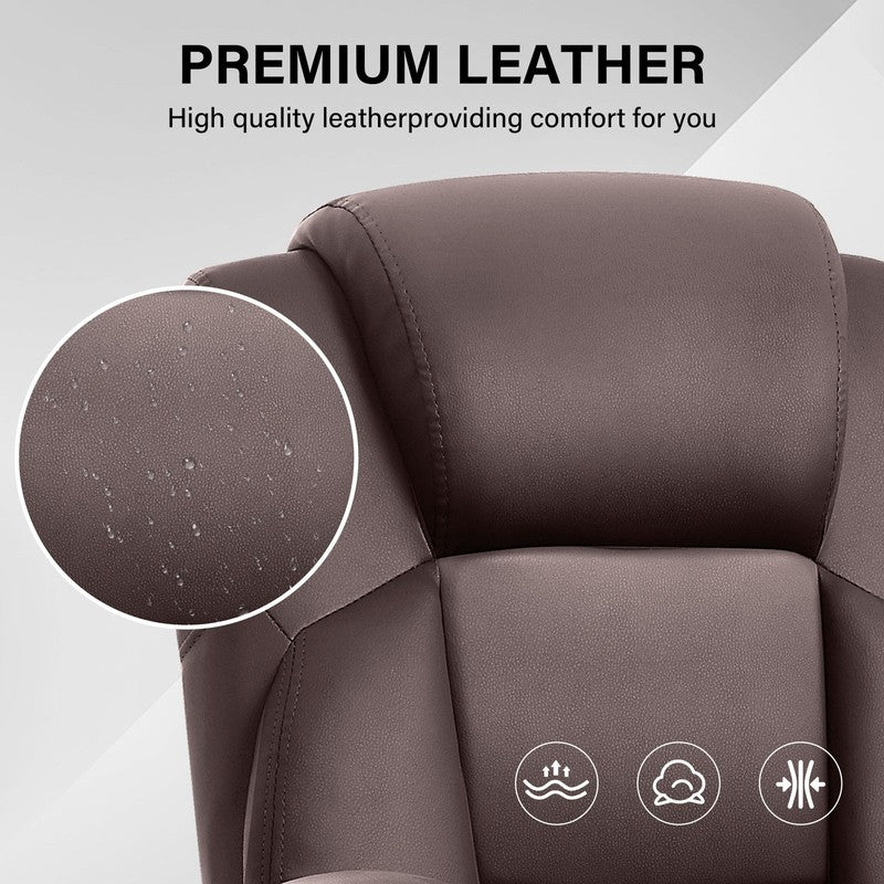 Leather Office Chair, Big and Tall Office Chair 400LBS Wide Seat Ergonomic Compu8