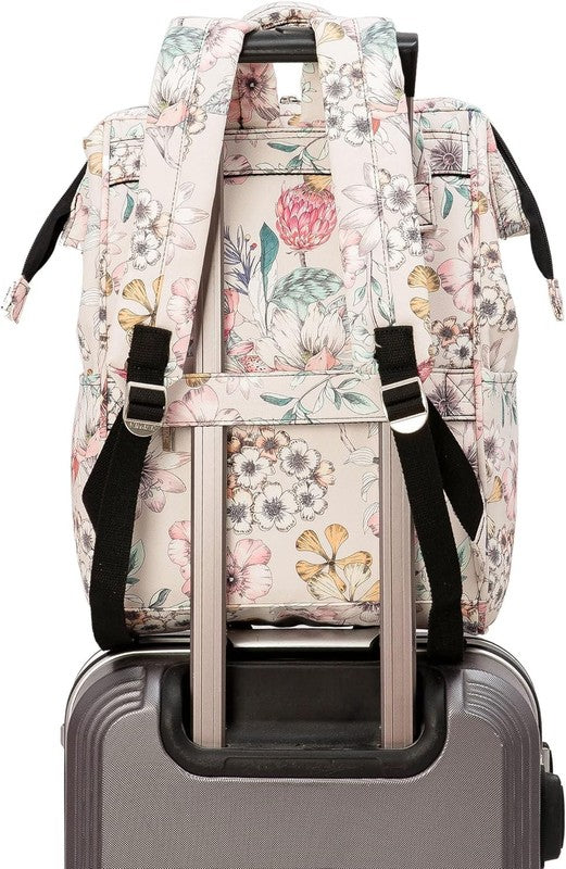 Wide Open Laptop Backpack 15.6" Travel Outdoor Floral Men Women2