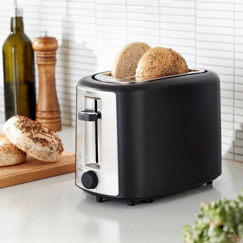 2 Slice Toaster, with 6 Browning Settings, Extra Wide Slots for Bagels and Speci5
