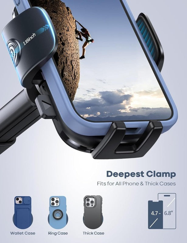 Car Phone Holder Mount, 360° Rotation Dashboard Phone Holder for Phone Samsung1