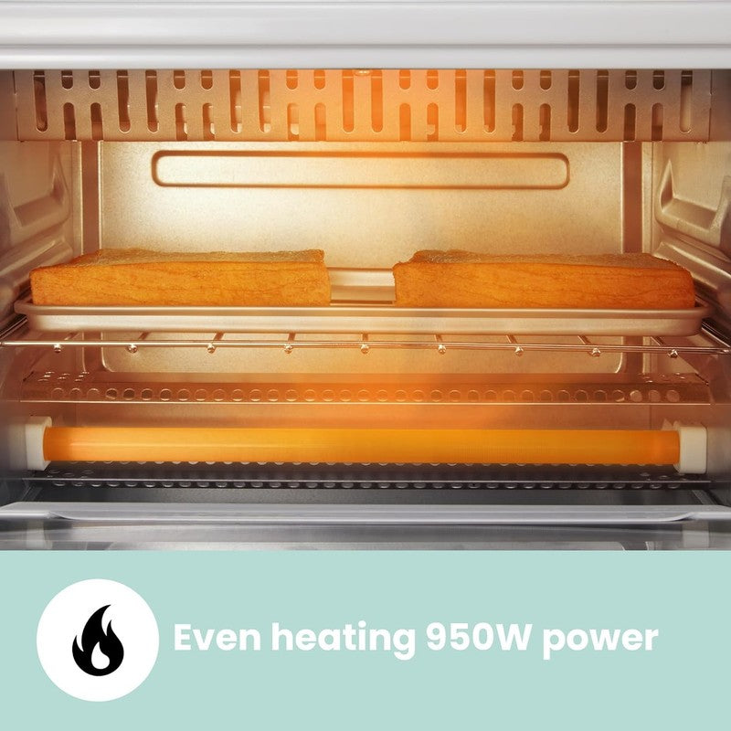 Toaster Oven 4 Slice, Compact Countertop, Fits 9" Pizza, 950W, Black CTO-E101A3