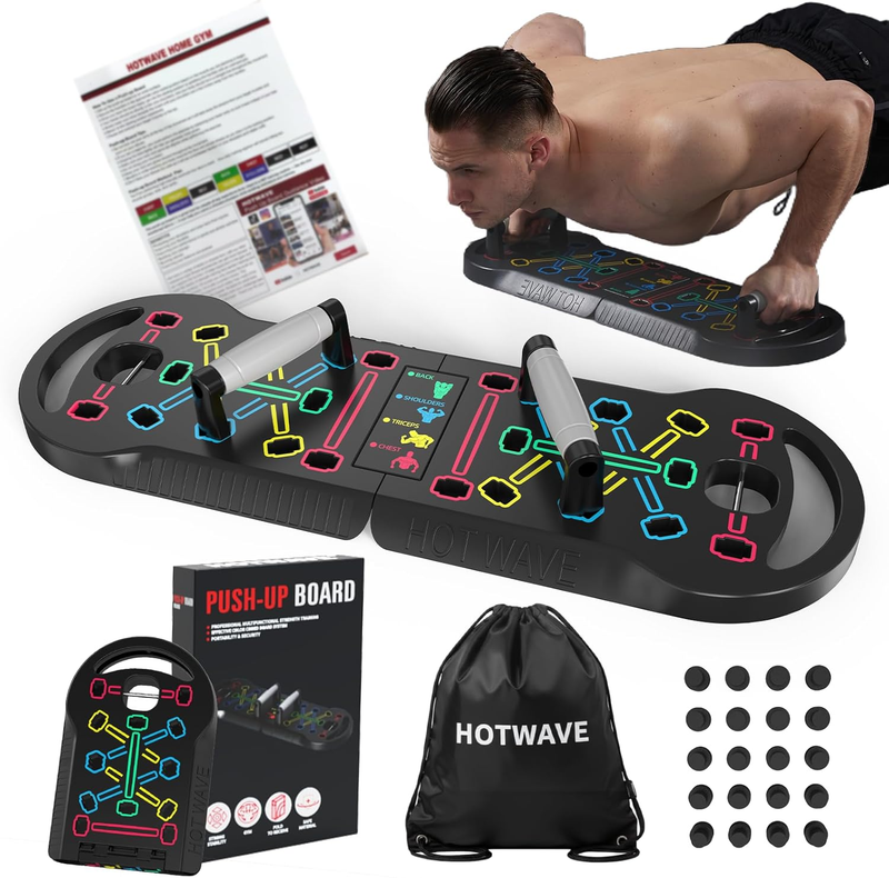 Push up Board Fitness, Portable Foldable 20 in 1 Push up Bar at Home Gym, Pushup0