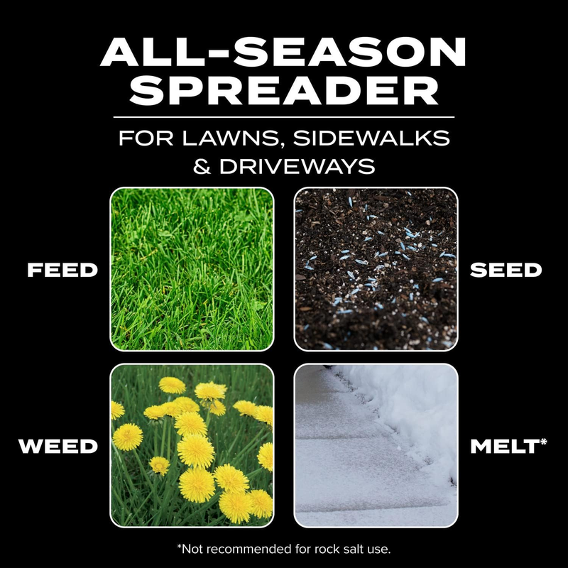 Turf Builder Edgeguard Mini Broadcast Spreader for Seed, Weed and Feed, Fertiliz2
