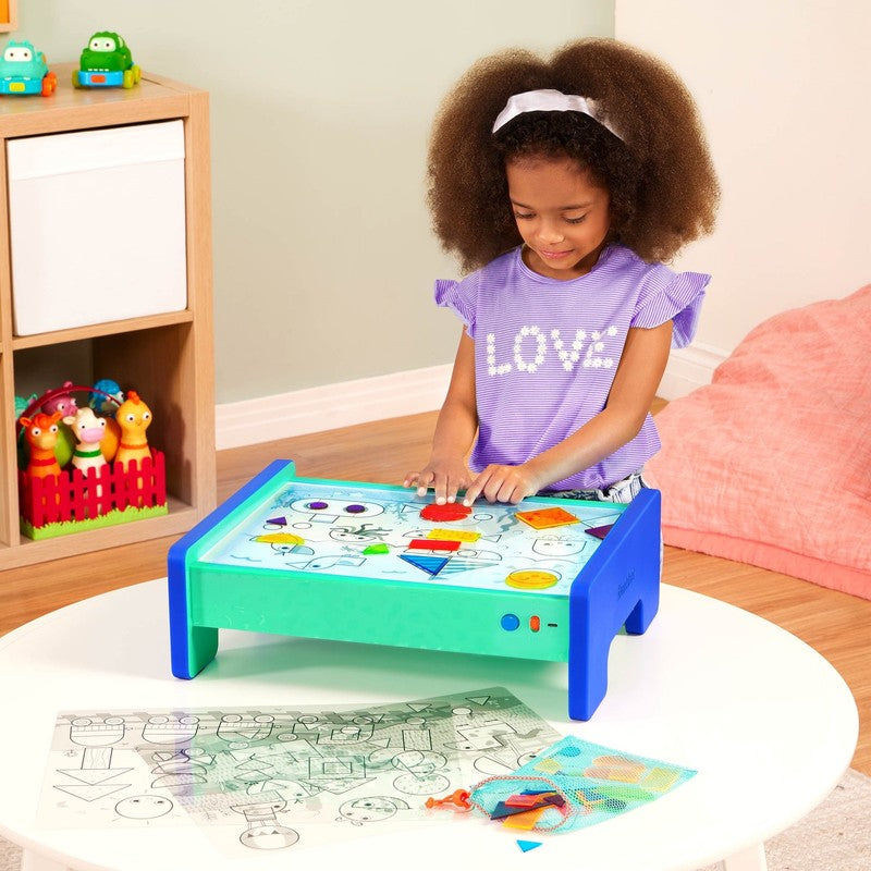 Shine Bright Plastic Lightbox 60 Shapes 3 Transparency Sheets Toddler Preschool3