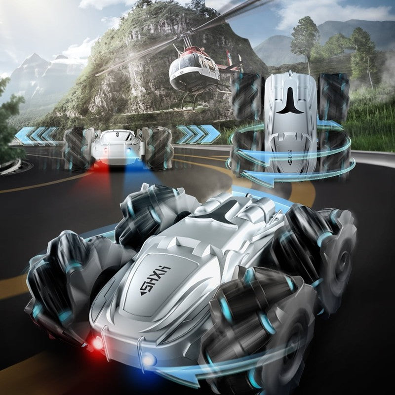 Remote Control Car,Double Sided 360° Rotating 4WD RC Cars, 2.4Ghz Electric Race 1