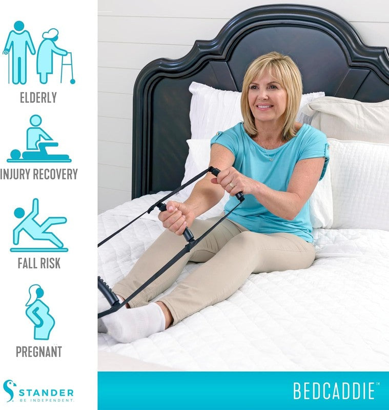 Bedcaddie, Pull-Up Assist Bed-Ladder with Non-Slip Handles for Adults, Seniors, 4