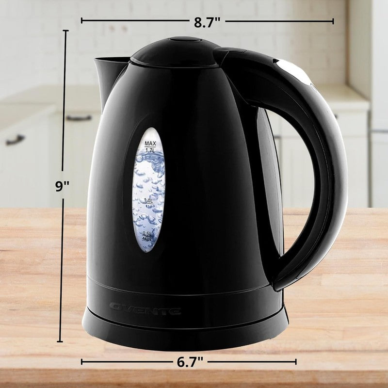 Electric Kettle, 1.7L Fast Boiling Water Heater for Coffee or Tea, BPA Free with5
