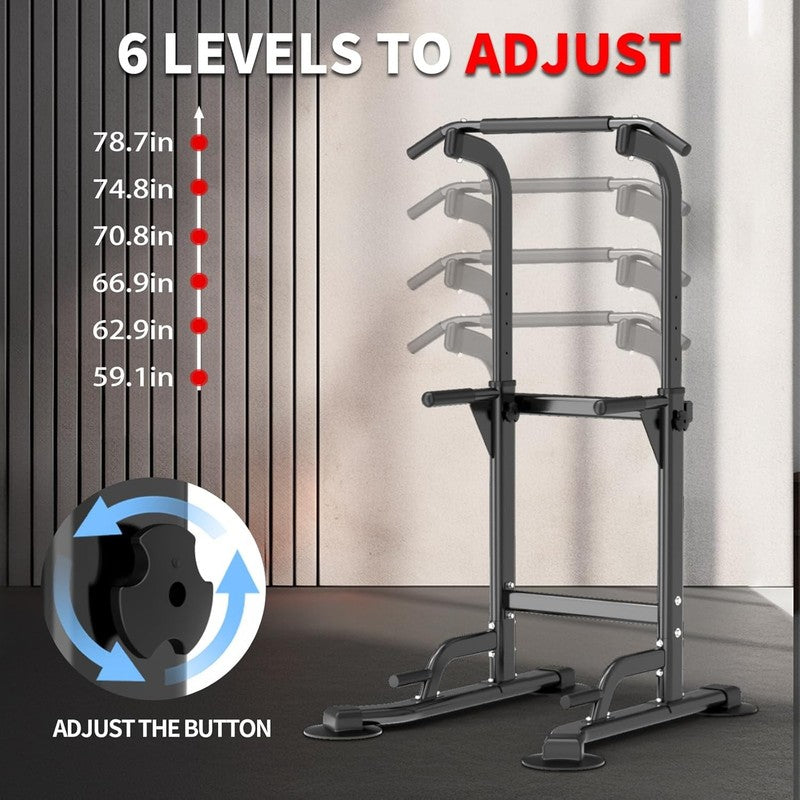 Pull Up Dip Station Home Gym Strength Training Chin Up Push Up 330LBS2