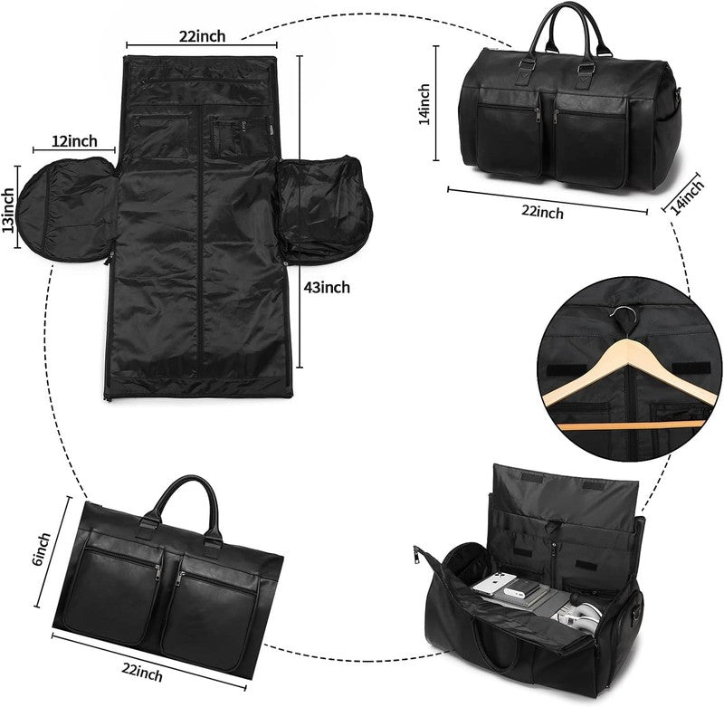 2in1 Garment Duffle Bag Hanging Suit Travel Carry On Business Men Women1