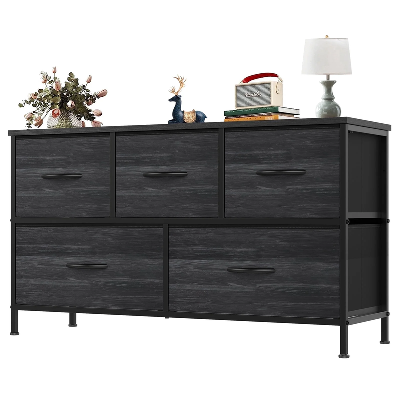 5 Drawers Fabric Dresser for Bedroom, Drawer Organizer Storage Cabinet for Close10