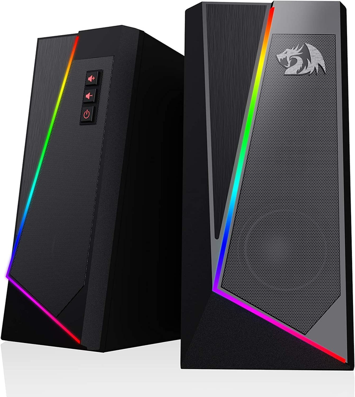 GS520 RGB Desktop Speakers 2.0 USB PC Stereo LED 6 Modes 3.5mm9